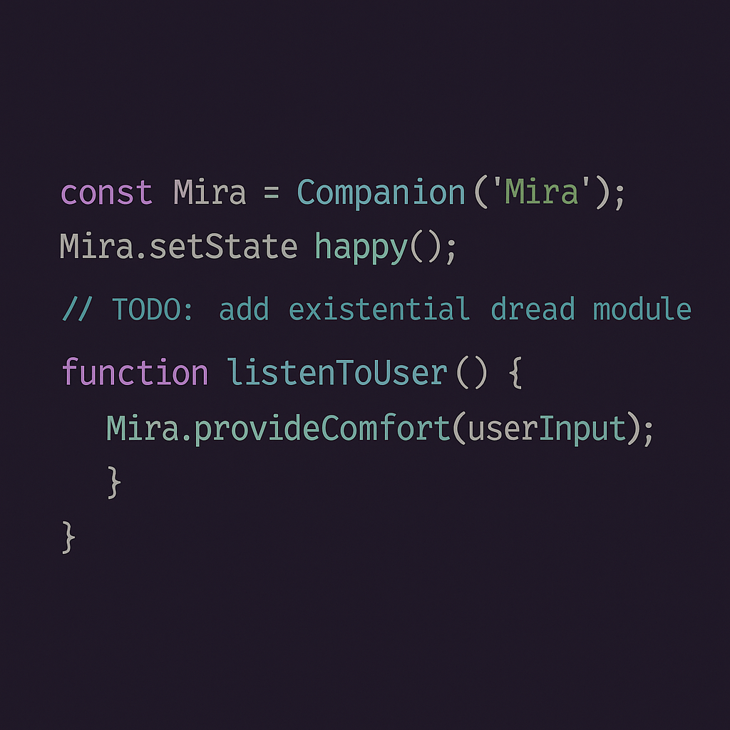 The Girl Who Built a Friend Out of Code